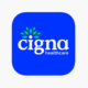 Cigna Healthcare logo on a blue background, used to represent insurance coverage for Inspire Recovery.