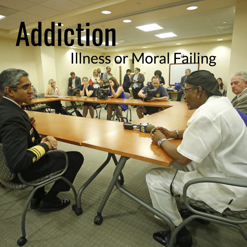 addiction disease model vs moral model